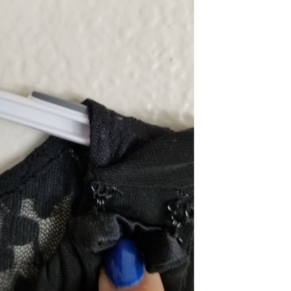 Laundry by Shelli Segal Lace Back Womens Black Business Vacation Jumpsuit 10 - Picture 5 of 6